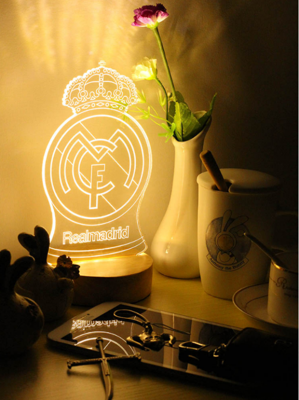 Đèn led 3d real Madrid